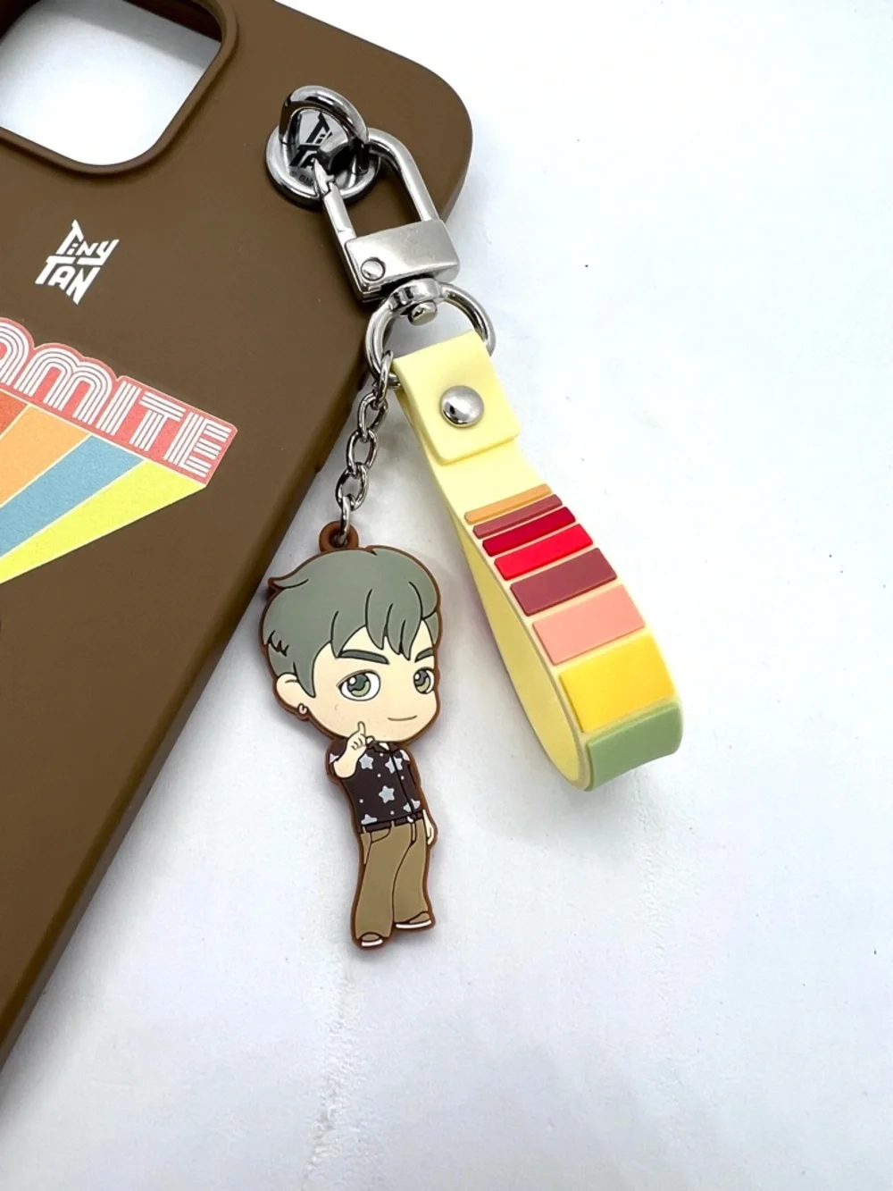 TinyTAN Dynamite iPhone 11 Pro Max Case Charm Brown BTS